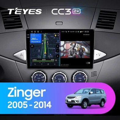 Штатная магнитола Teyes CC3 2K 360 6/128 Mitsubishi Zinger (2005-2014)