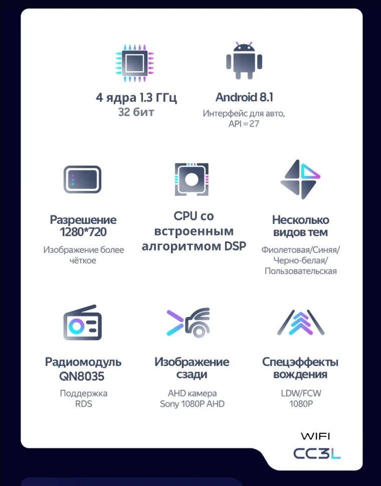 Штатная магнитола Teyes CC3L WiFi 2/32 Volkswagen Crafter W906 (2006-2018)