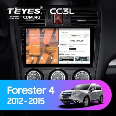 Штатная магнитола Teyes CC3L 4/32 Subaru Forester 4 SJ (2012-2015) Тип-B