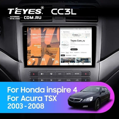 Штатная магнитола Teyes CC3L 4/32 Acura TSX (2003-2008)