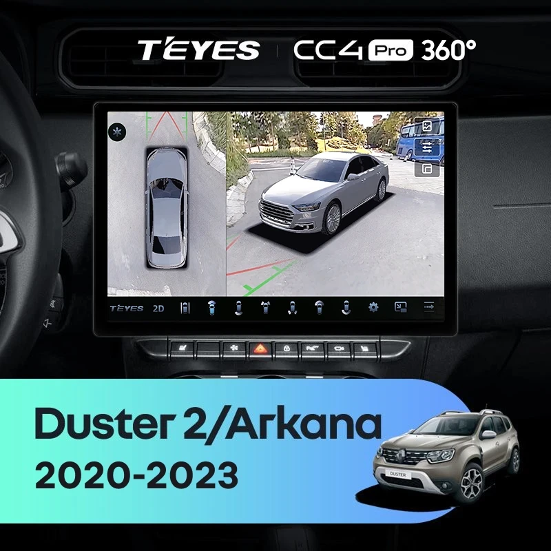Штатная магнитола Teyes CC4 Pro 360 12/256 Renault Arkana (2020-2023) F1 (13")