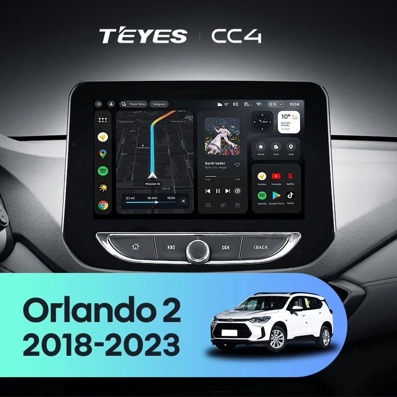 Штатная магнитола Teyes CC4 6/64 Chevrolet Orlando 2 (2018-2023)