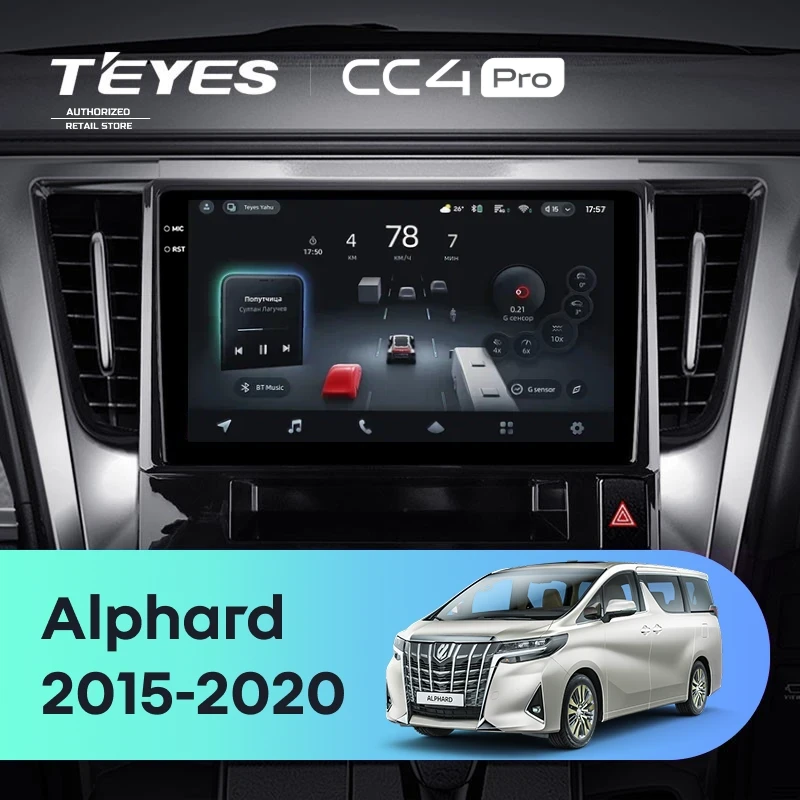 Штатная магнитола Teyes CC4 Pro 8/128 Toyota Alphard H30 (2015-2020)