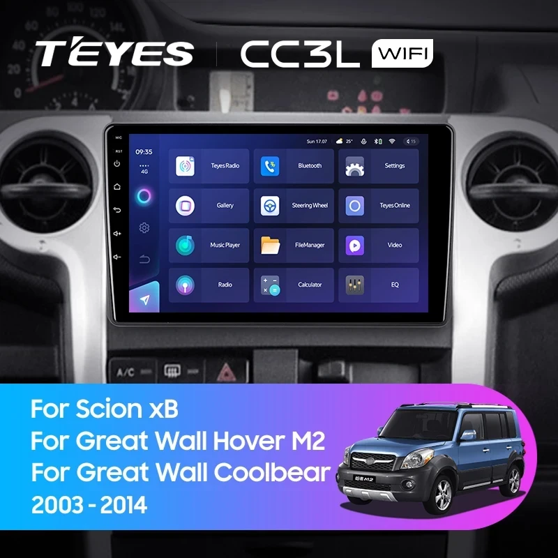 Штатная магнитола Teyes CC3L WiFi 2/32 Scion xB (2003-2007)