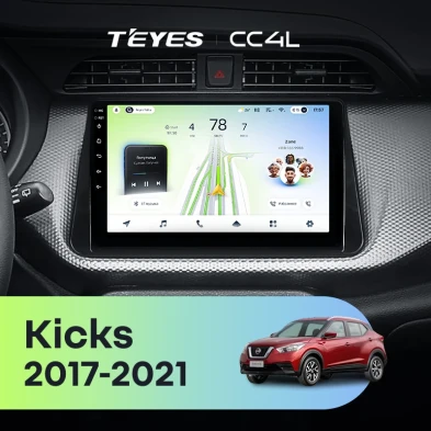 Штатная магнитола Teyes CC4L 6/64 Nissan Kicks P15 (2017-2021)