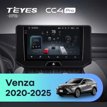 Штатная магнитола Teyes CC4 Pro 8/128 Toyota Venza (2020-2026)