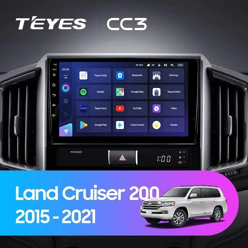 Штатная магнитола Teyes CC3 4/32 Toyota Land Cruiser 200 (2015-2021)