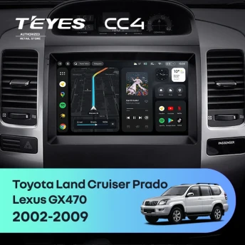 Штатная магнитола Teyes CC4 6/64 Lexus GX470 (2002-2009) F2